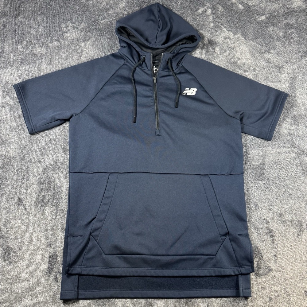 New Balance Men's Size Small Multi Sports Training BP Fleece Navy Hoodie